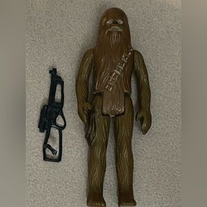 Star Wars ANH Chewbacca Action Figure Complete First 12 Kenner Vintage 1977